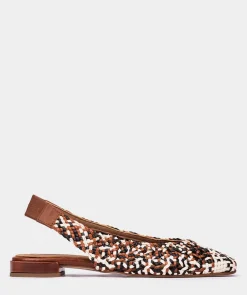Chaussure Pedro Miralles Ballerines En Cuir Tresse Trenza Off