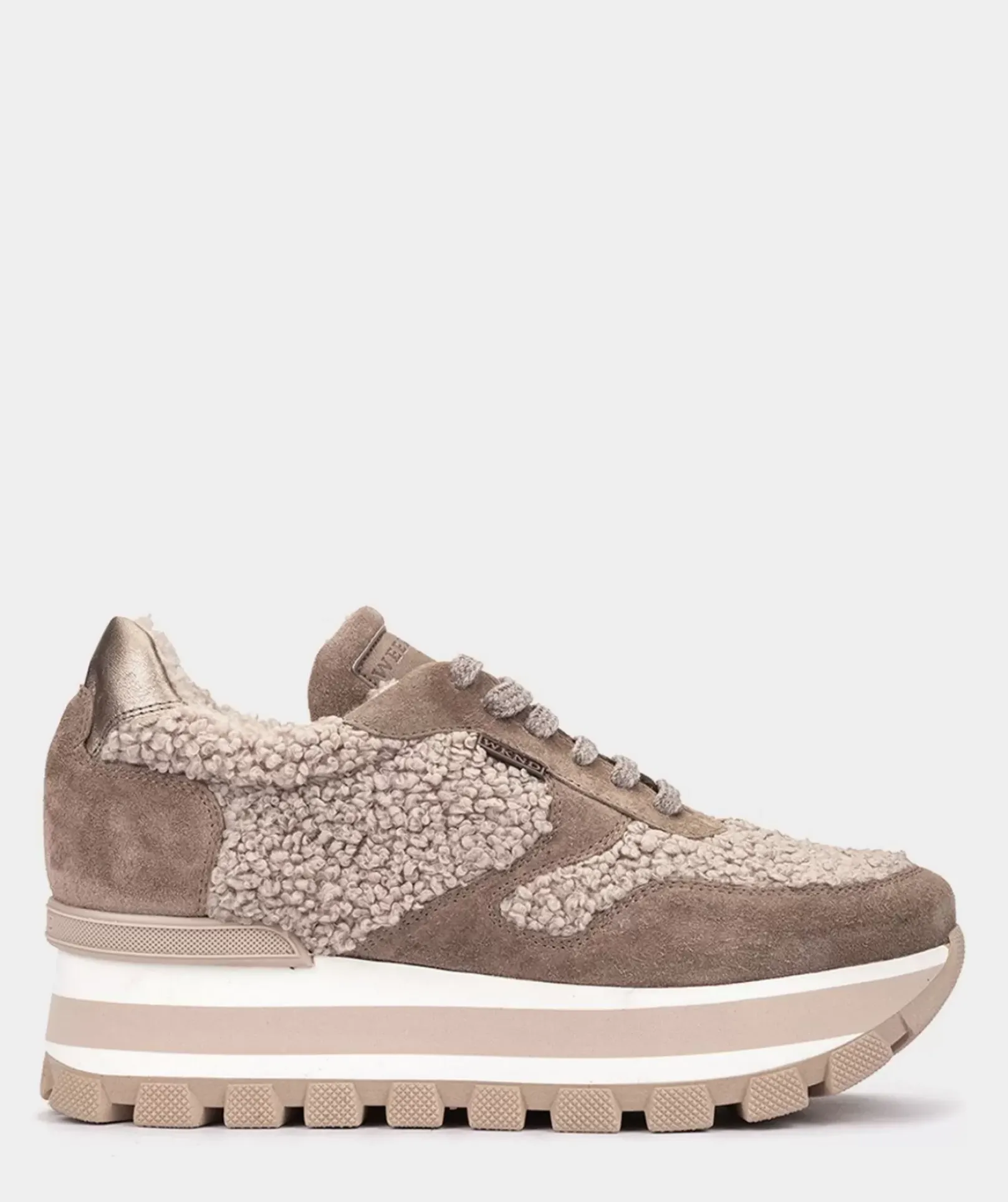 Chaussure Pedro Miralles Baskets En Cuir Fendu Et Peau De Mouton Mouse Artico