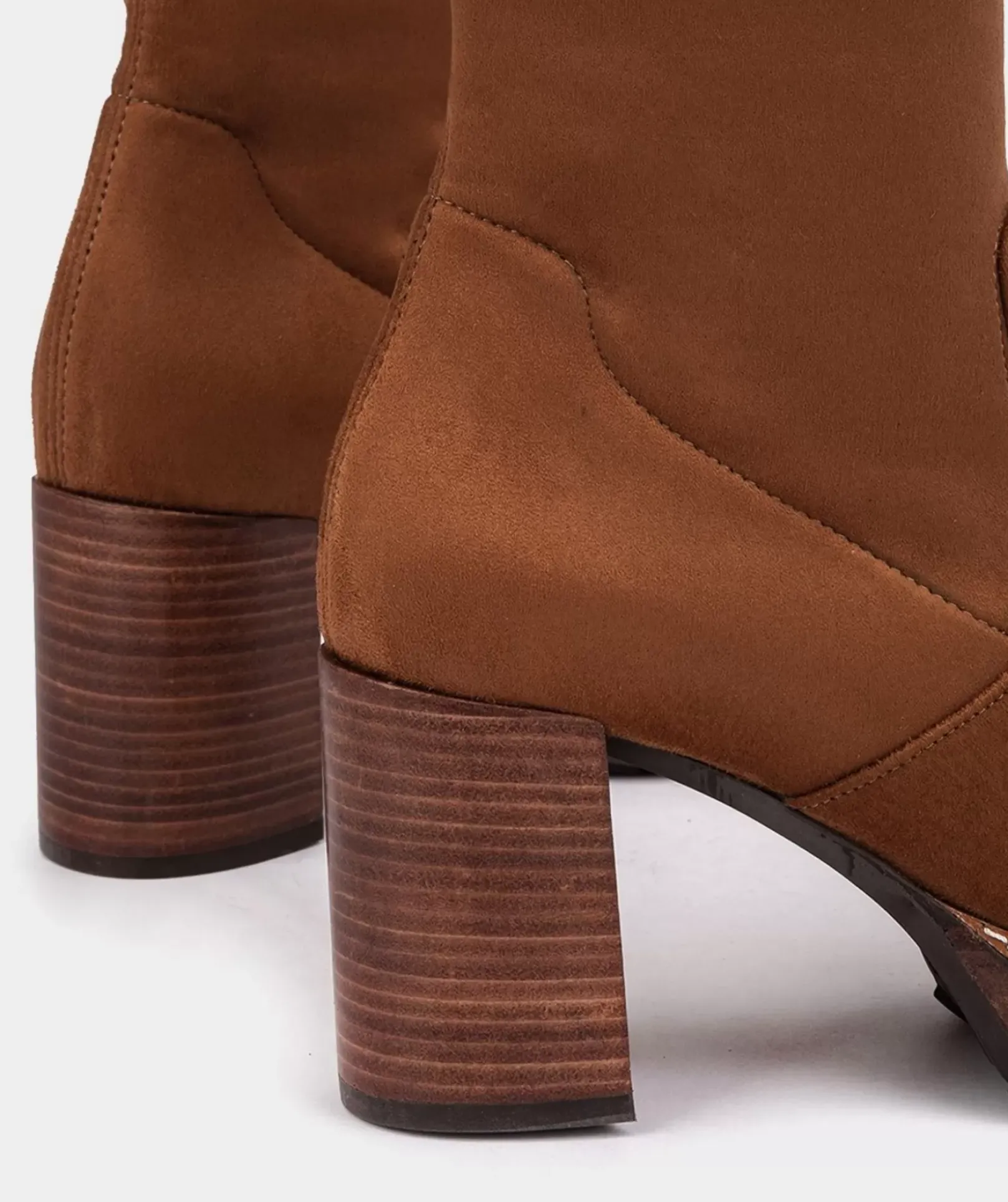 Chaussure Pedro Miralles Bottes A Haute Tige En Tissu Elastique. Ante Strech Taupe