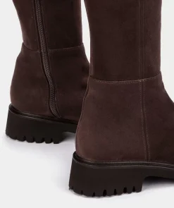 Chaussure Pedro Miralles Bottes De Tige Haute En Tissu Elastique. Ante Strech Taupe