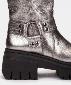 Chaussure Pedro Miralles Bottes En Cuir Style Motard. Nucleo Negro