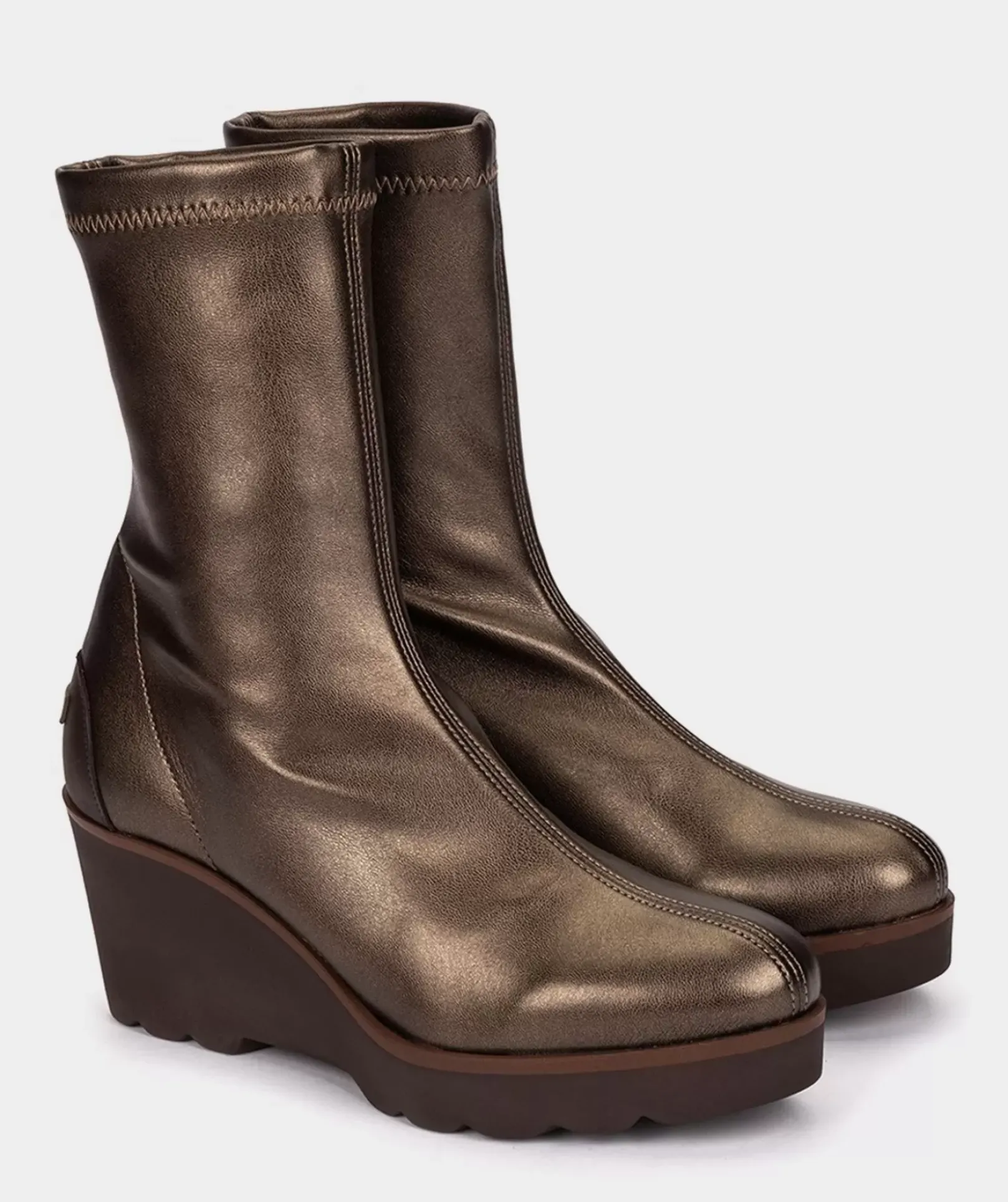 Chaussure Pedro Miralles Bottine En Tissu Extensible Karma Strech Bronce