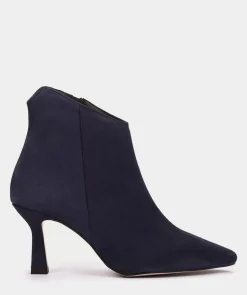 Chaussure Pedro Miralles Bottines A Talon En Daim Amalfi Navy