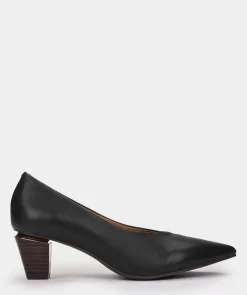 Chaussure Pedro Miralles Bottines A Talons En Cuir Noir Seta Negro