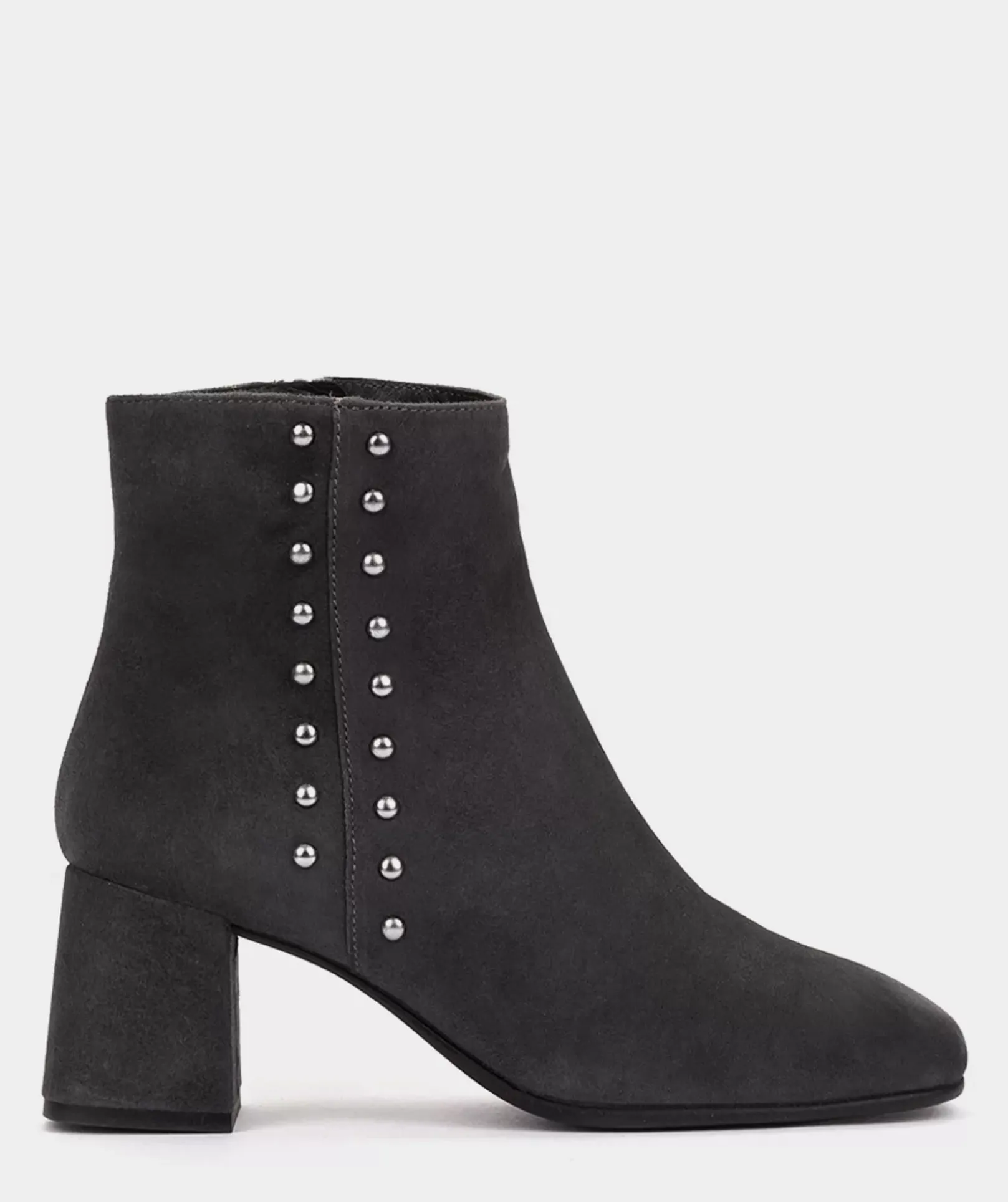 Chaussure Pedro Miralles Bottines A Talons En Daim Gris Fonce Amalfi Grigio