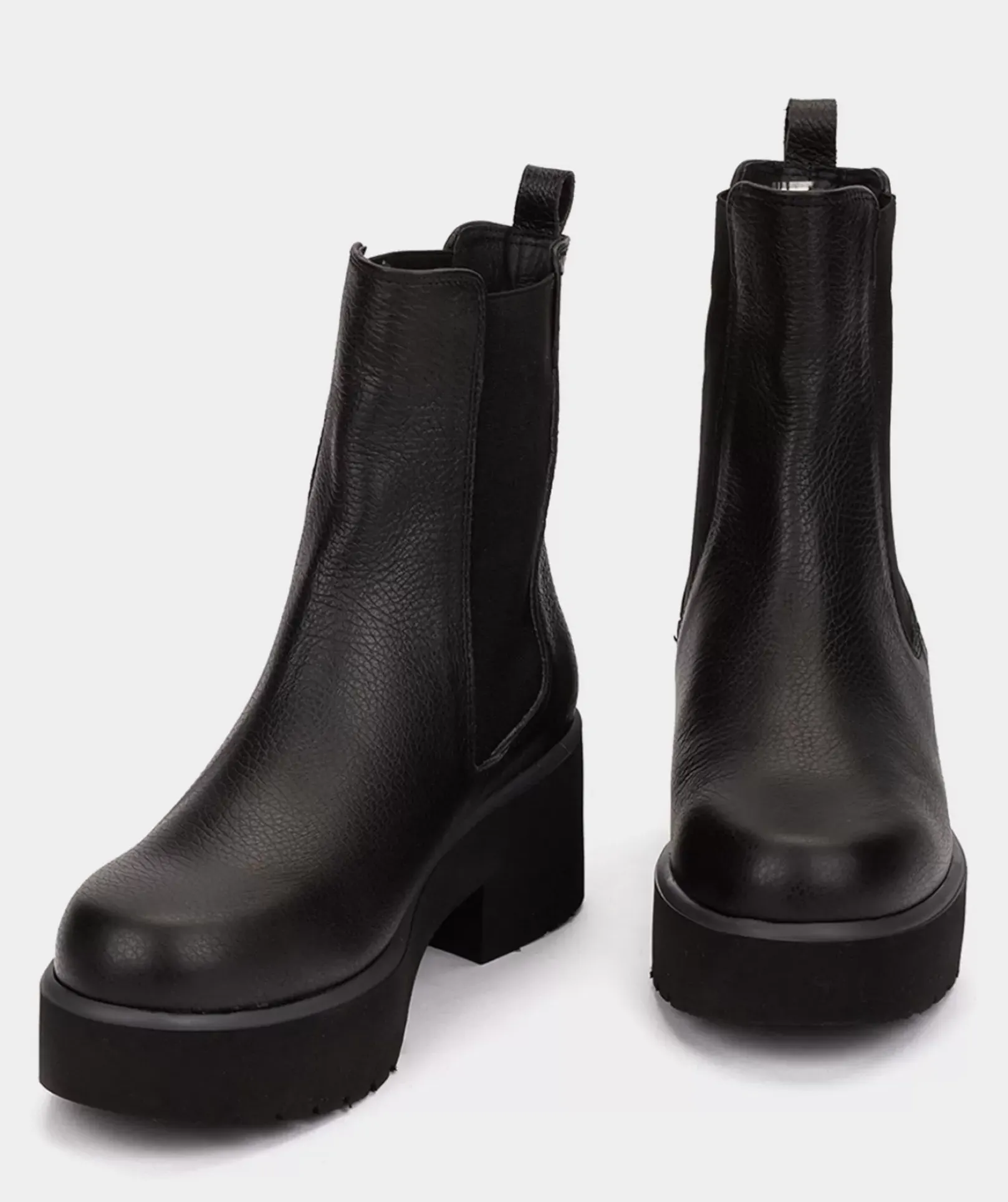 Chaussure Pedro Miralles Bottines En Cuir Noir. Elit Negro