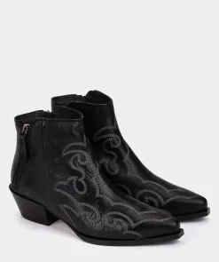 Chaussure Pedro Miralles Bottines En Cuir Noir A Effet Huile Elit Negro