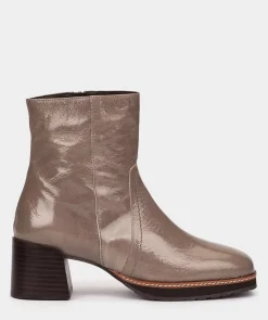Chaussure Pedro Miralles Bottines En Cuir Verni De Couleur Bleu Noir Venice Peltro