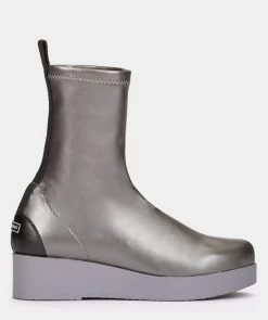 Chaussure Pedro Miralles Bottines Style Chaussettes En Tissu Taupe Amstel Wood