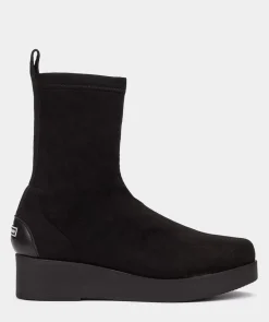 Chaussure Pedro Miralles Bottines Style Chaussettes En Tissu Extensible Noir Ante Stretch Negro