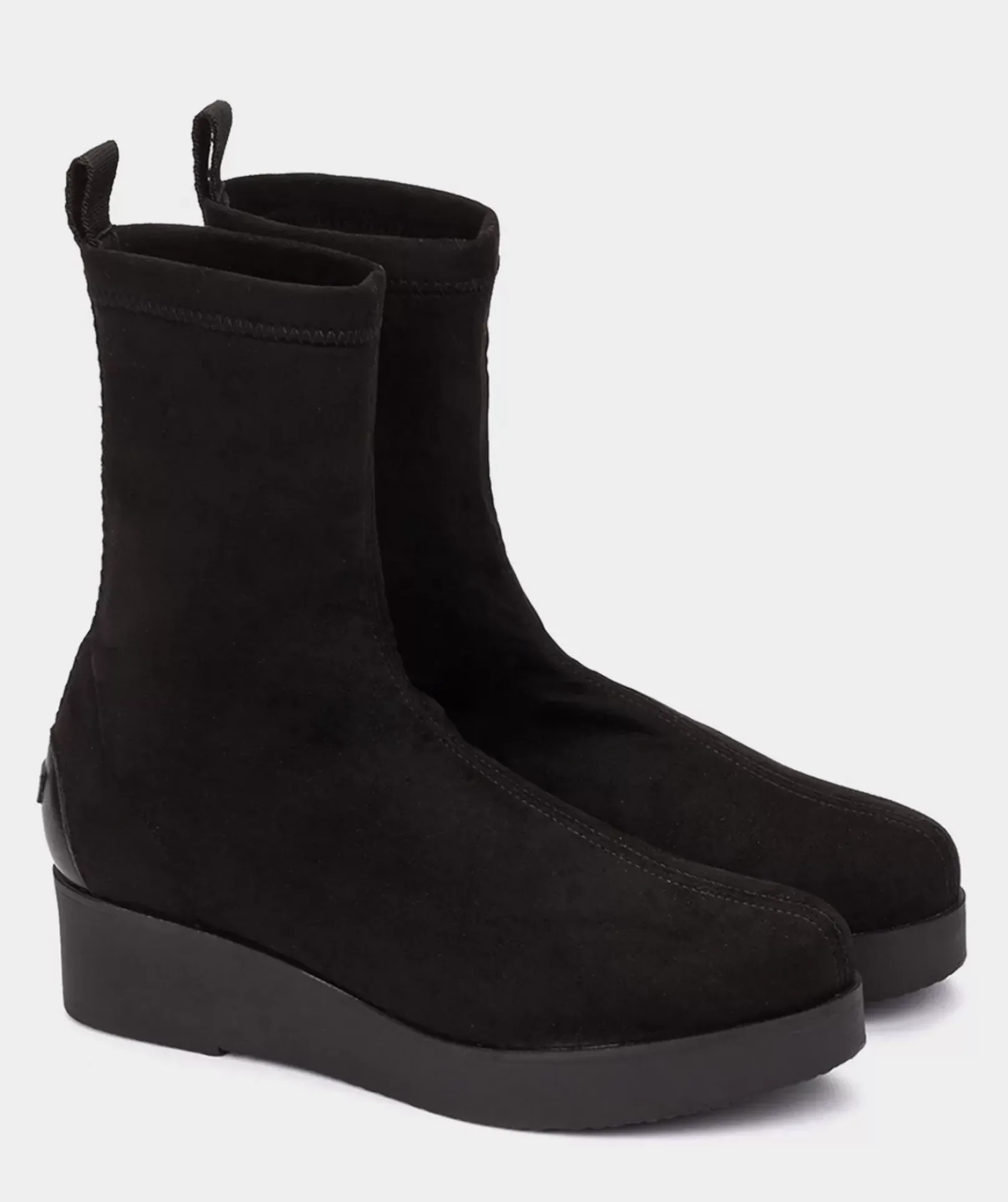 Chaussure Pedro Miralles Bottines Style Chaussettes En Tissu Extensible Noir Ante Stretch Negro