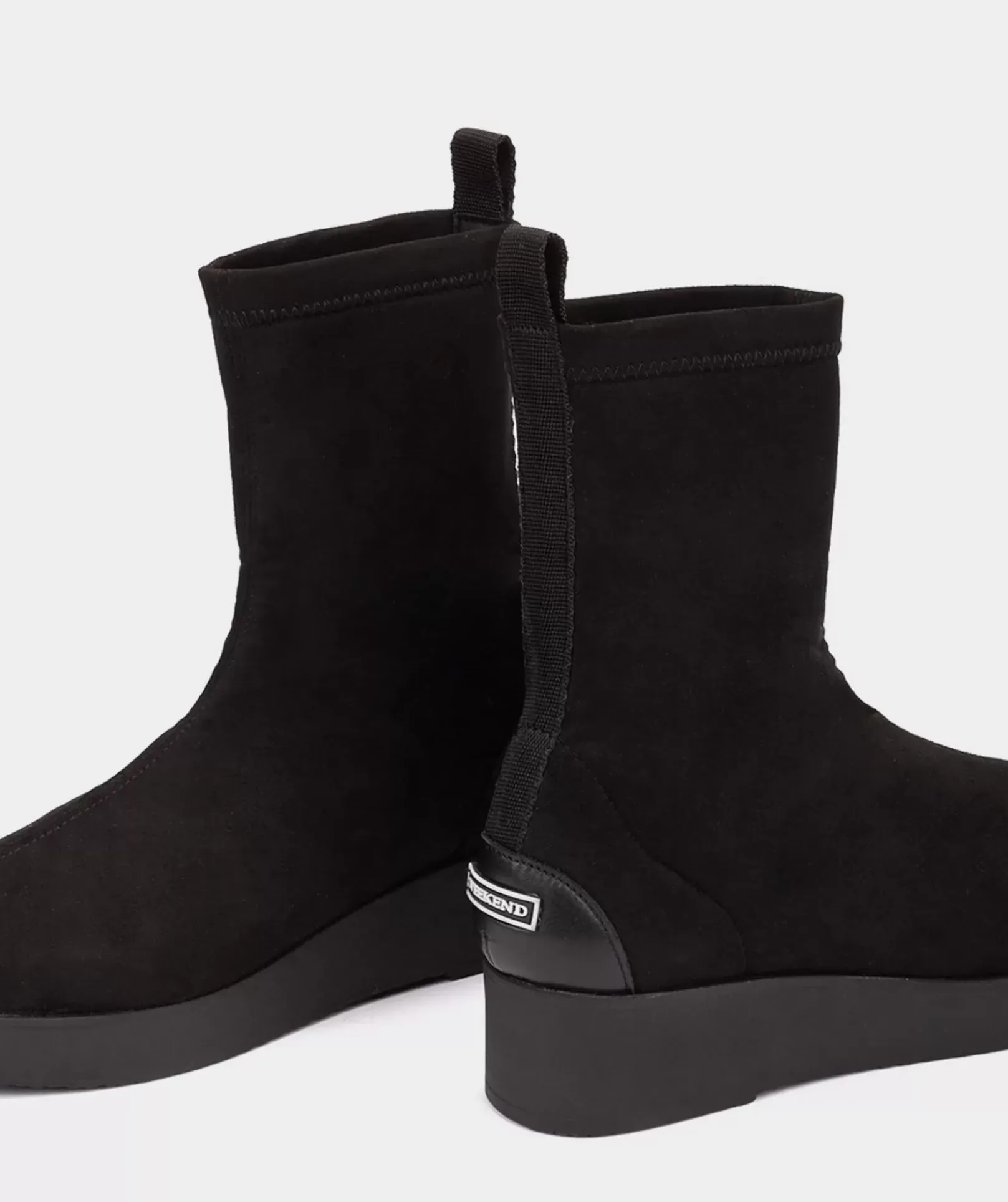 Chaussure Pedro Miralles Bottines Style Chaussettes En Tissu Extensible Noir Ante Stretch Negro