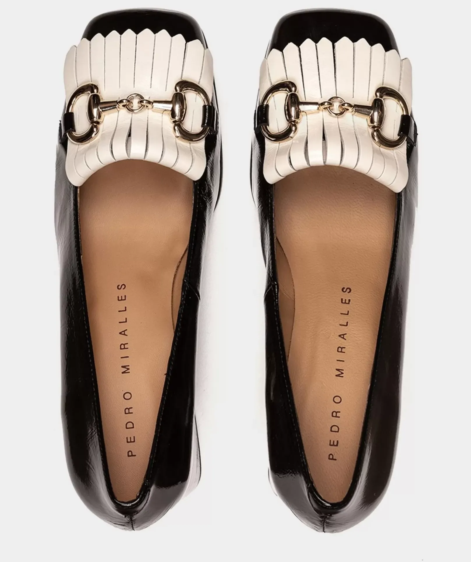 Chaussure Pedro Miralles Chaussures A Talons En Cuir Verni Noir Venice Negro
