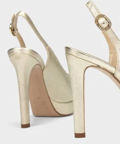 Chaussure Pedro Miralles Escarpins En Cuir Escama Metal Blanco