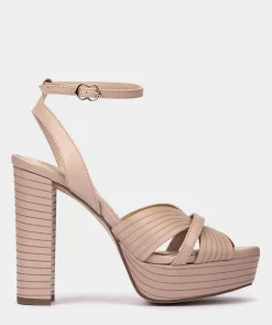 Chaussure Pedro Miralles Sandales A Talon En Cuir Vitello Sky