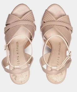 Chaussure Pedro Miralles Sandales A Talon En Cuir Vitello Sky