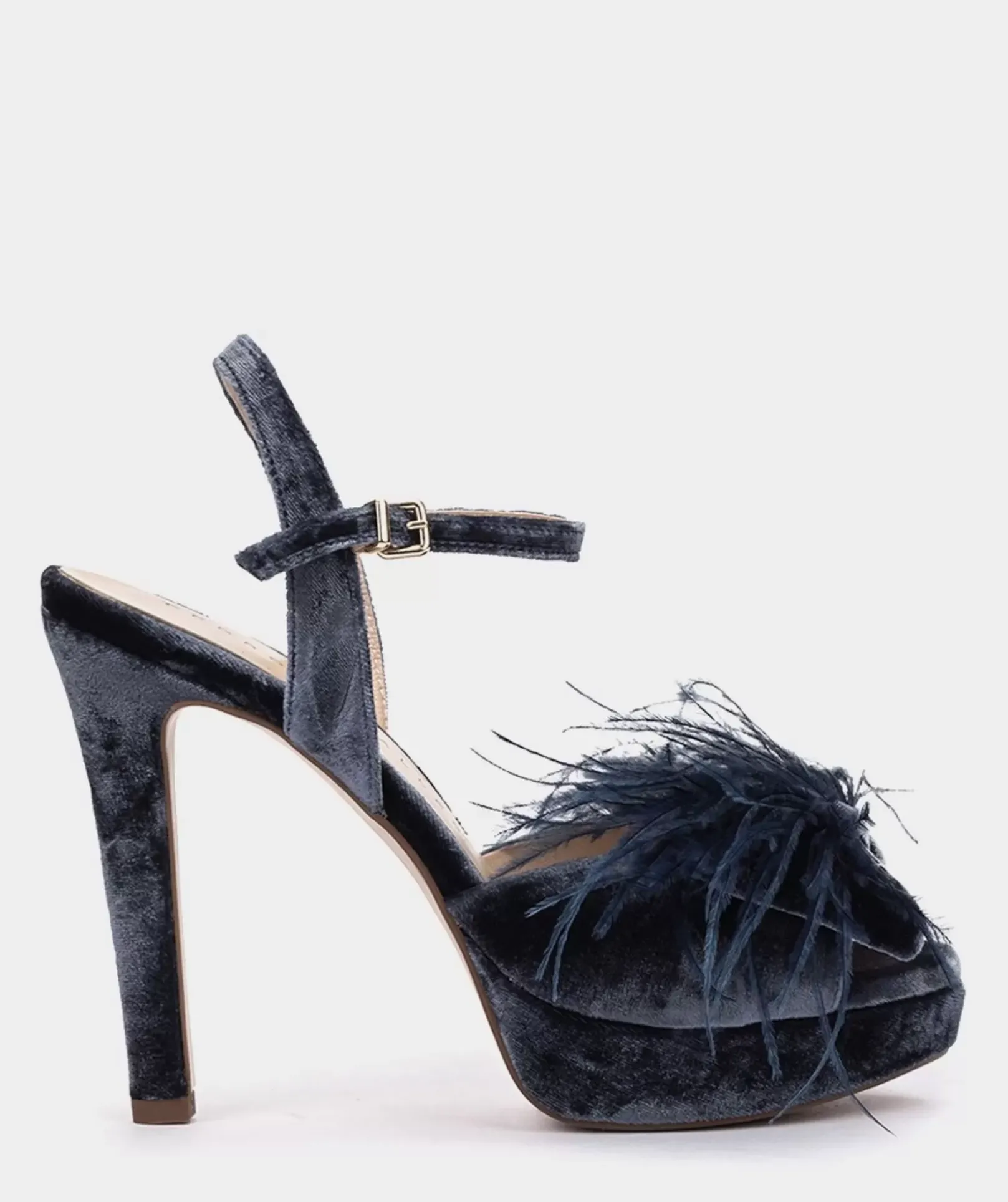 Chaussure Pedro Miralles Sandales A Talon Plateforme En Velours Velvet Vison