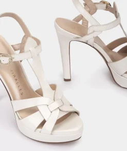 Chaussure Pedro Miralles Sandales A Talons En Cuir Alfa Negro