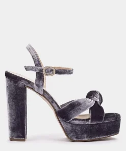 Chaussure Pedro Miralles Sandales A Talons En Velours Velvet Musgo