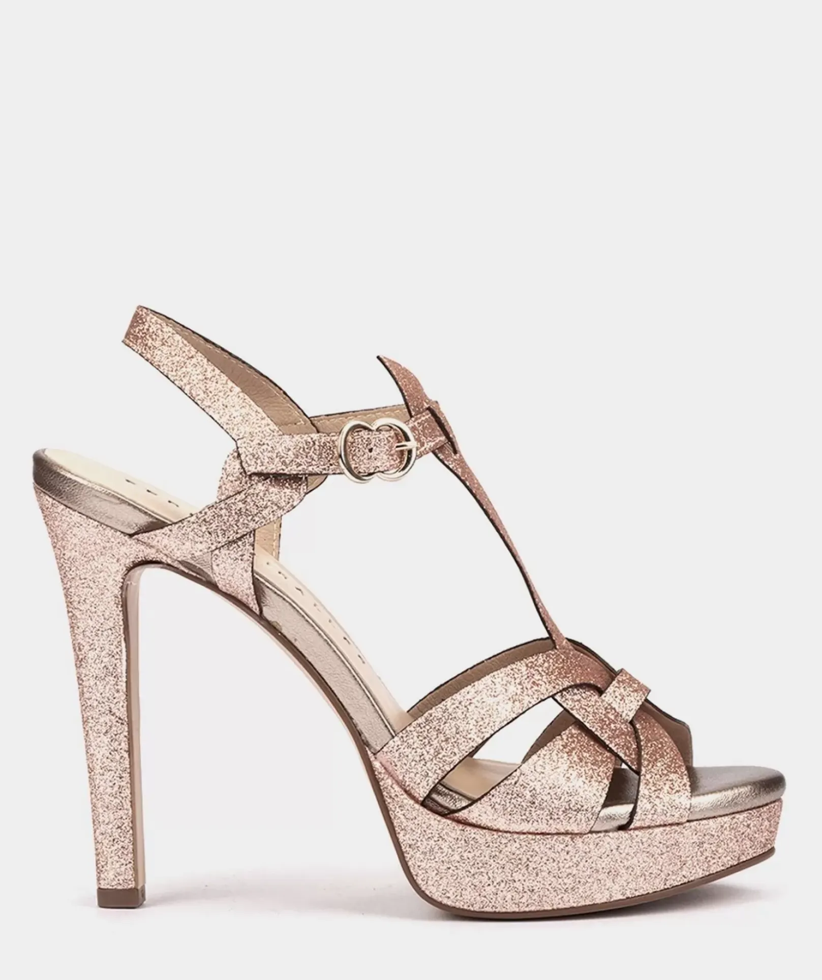 Chaussure Pedro Miralles Sandales A Talons Paillettees. Bright Super Bronce