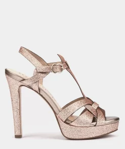 Chaussure Pedro Miralles Sandales A Talons Paillettees. Bright Super Oro