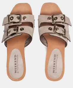 Chaussure Pedro Miralles Sandales En Cuir Tormenta Nuit