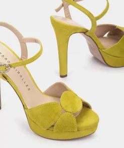 Chaussure Pedro Miralles Sandales En Daim A Talon Compense Ante Flux