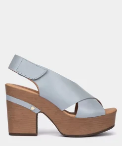 Chaussure Pedro Miralles Talons Compenses En Cuir Vitello Sky